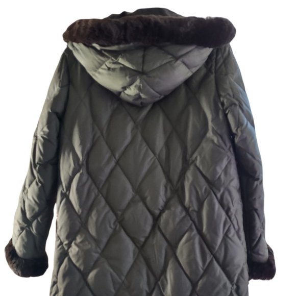 1 Madison Luxe Outerwear Quilted Puffer Parka Size S - Picture 2 of 13